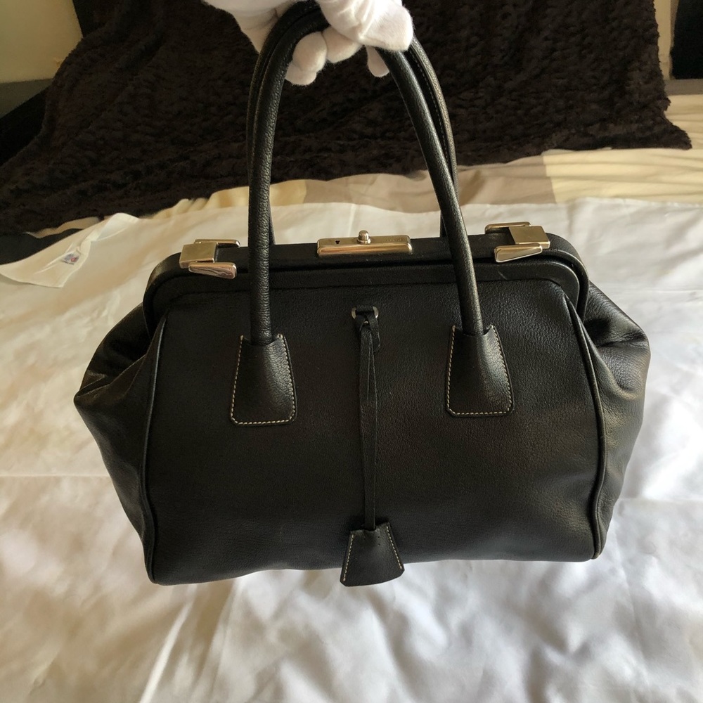Prada Vitello Daino Handle Bag